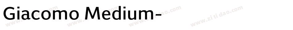 Giacomo Medium字体转换